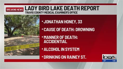 Man found in Lady Bird Lake died of accidental drowning, autopsy shows